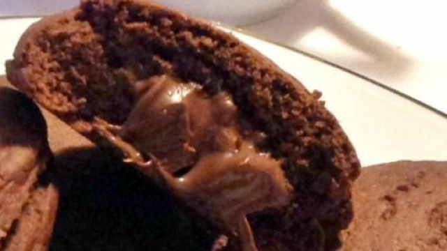 Biscotti grisb&igrave; con il cuore di nutella.