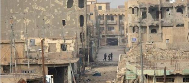 Ramadi a seguito dello scontro a fuoco Ramadi a seguito dello scontro a fuoco