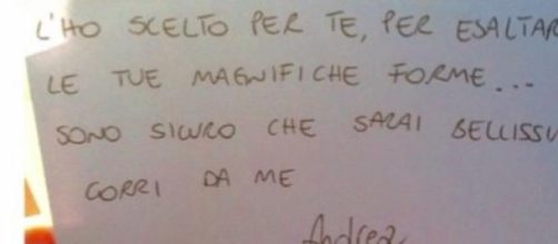 Andrea Melchiorre scrive alla sua bella