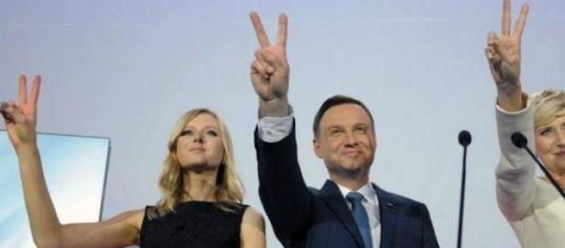 Andrzej Duda w czasie wieczoru wyborczego 2015 Andrzej Duda w czasie wieczoru wyborczego 2015