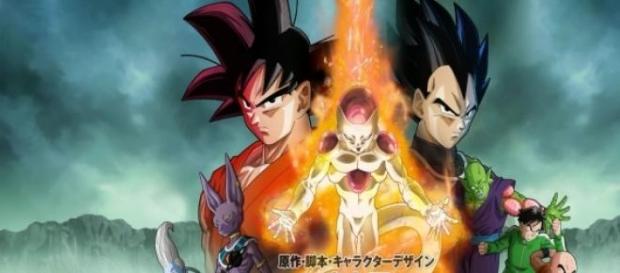 Poster do filme Dragon Ball Z: Fuukatsu no F. Poster do filme Dragon Ball Z: Fuukatsu no F.