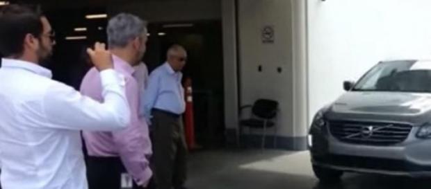 Imagem do vídeo antes do atropelamento. Imagem do vídeo antes do atropelamento.