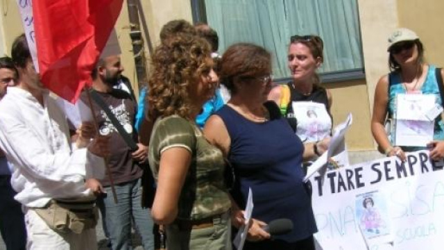 Esponenti M.i.d.a. A.d.p.n.a sit - in del 2008