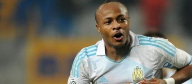 André Ayew célébrant un but André Ayew célébrant un but