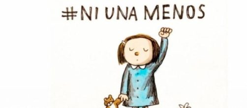 Slogan de la campaña "Ni una Menos"