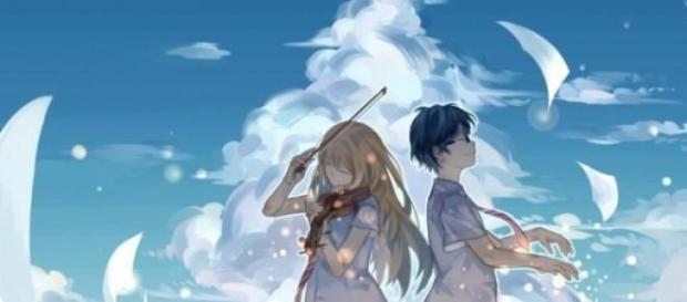 Los protagonistas de la historia, Kaori y Kousei Los protagonistas de la historia, Kaori y Kousei