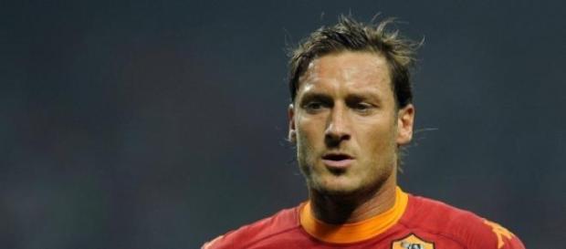 Totti, l'icône de l'AS Rome. Totti, l'icône de l'AS Rome.
