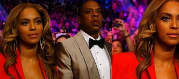 Beyoncé deslumbrante ao lado de Jay Z Beyoncé deslumbrante ao lado de Jay Z