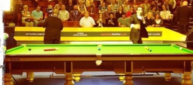 Murphy v Bingham in the World Championship final Murphy v Bingham in the World Championship final