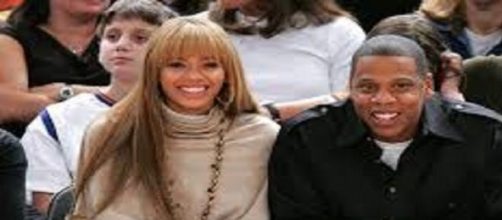 Beyoncé insieme al  marito Jay Z.