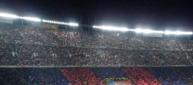 El Camp Nou en un partido El Camp Nou en un partido