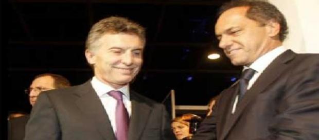 Macri y Scioli, competidores Macri y Scioli, competidores
