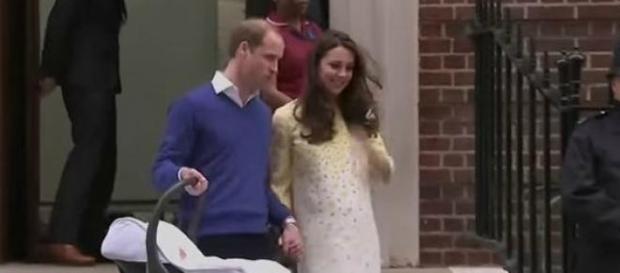 Książę William i księżna Kate z córką Książę William i księżna Kate z córką