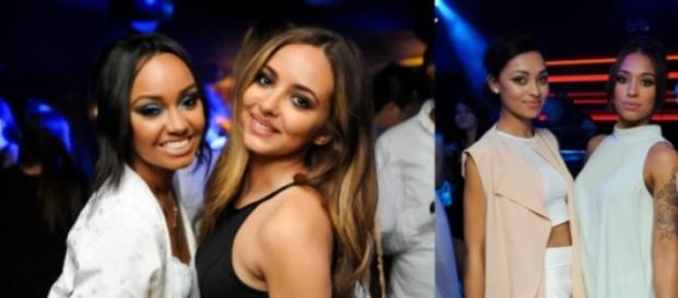 Leigh-Anne Pinnock com Jade Thirlwall e amigas Leigh-Anne Pinnock com Jade Thirlwall e amigas