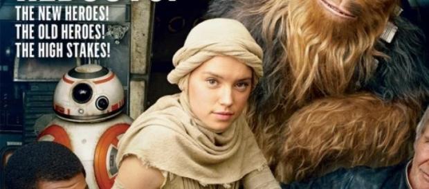 Tapa de Vanity Fair con Han Solo y Chewaca Tapa de Vanity Fair con Han Solo y Chewaca