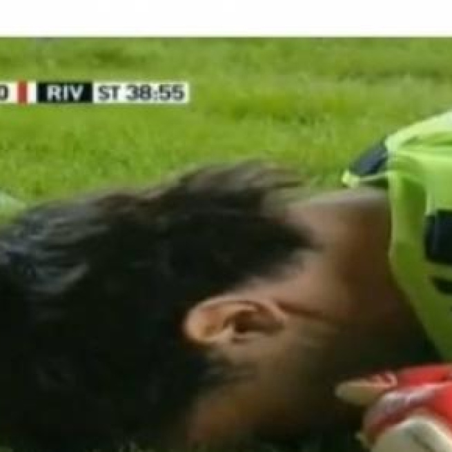 Barovero, impotente tras el primer gol xeneixe