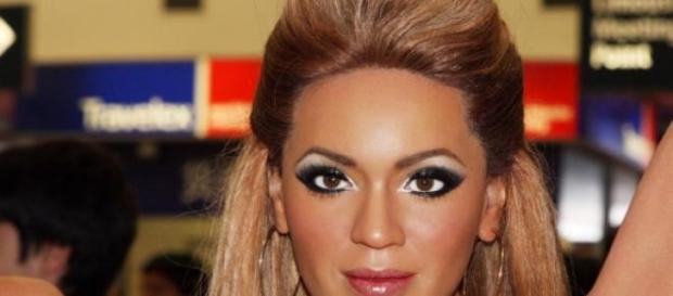 Beyoncé en uno de sus actos públicos Beyoncé en uno de sus actos públicos