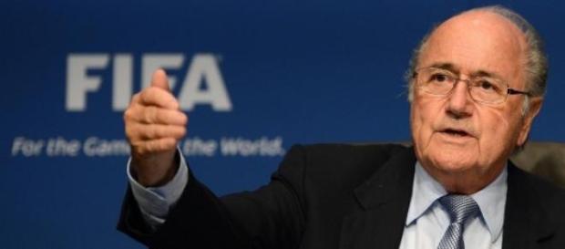 Joseph Blatter, presidente de la FIFA. Joseph Blatter, presidente de la FIFA.