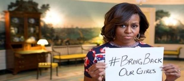 O movimento 'BringBackOurGirls' tornou-se viral. O movimento 'BringBackOurGirls' tornou-se viral.