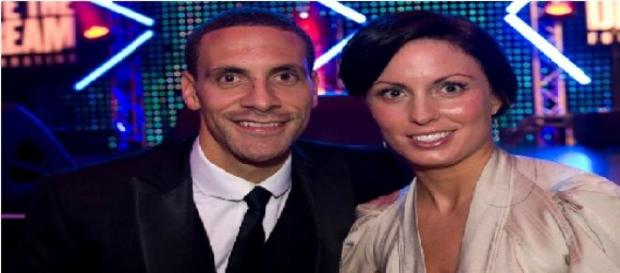 Rio Ferdinand e esposa juntos num evento Rio Ferdinand e esposa juntos num evento