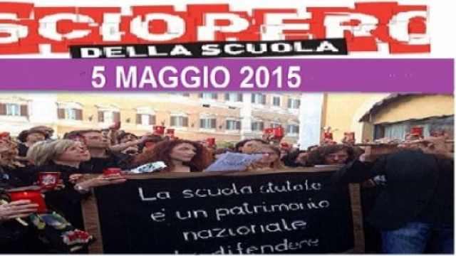 Lo sciopero generale del comparto scuola