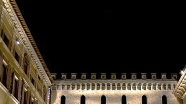 Piazza Salimbeni, Siena. La splendida sede di Mps.