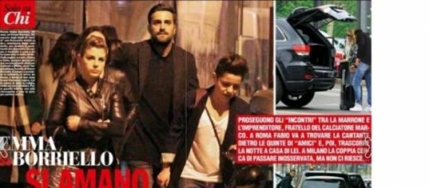Emma Marrone e Fabio Borriello insieme ad Amici. Emma Marrone e Fabio Borriello insieme ad Amici.