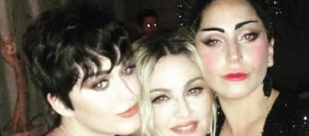 Katy Perry, Madonna y Lady Gaga Katy Perry, Madonna y Lady Gaga