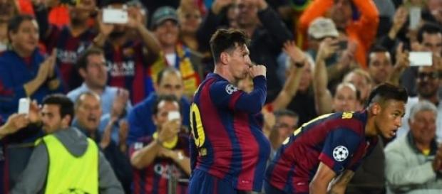 Lionel Messi scored a brace against Bayern Munich Lionel Messi scored a brace against Bayern Munich