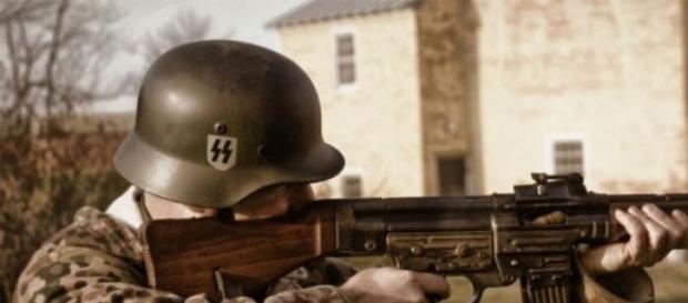 Un soldato durante la Seconda Guerra Mondiale Un soldato durante la Seconda Guerra Mondiale