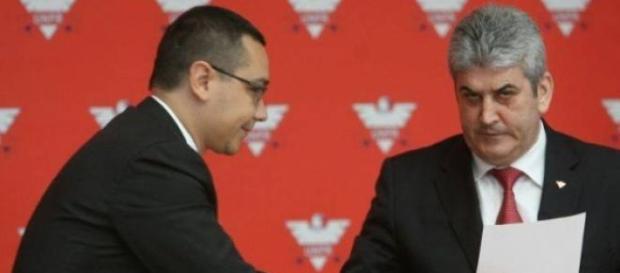 Victor Ponta și Gabriel Oprea Victor Ponta și Gabriel Oprea