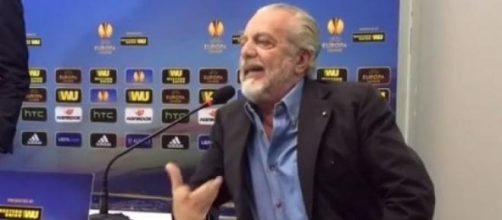 De Laurentiis durante lo sfogo di ieri