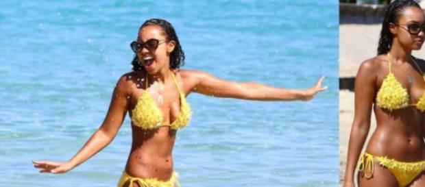 Leigh-Anne Pinnock diverte-se na Jamaica Leigh-Anne Pinnock diverte-se na Jamaica