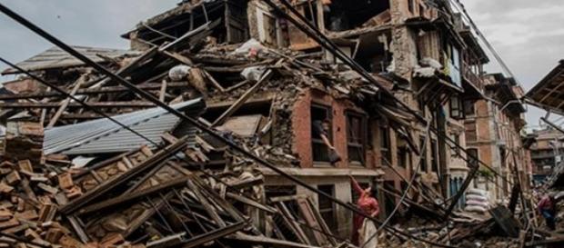 Distruzione e morte nella capitale di Kathmandu Distruzione e morte nella capitale di Kathmandu