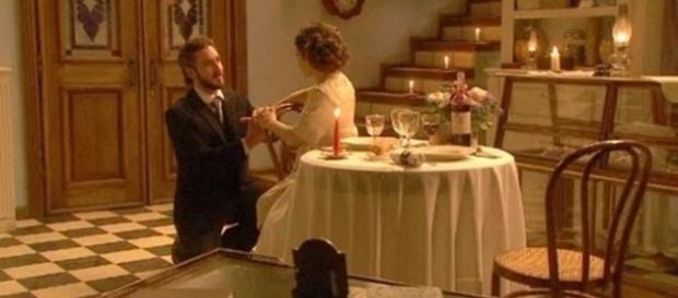La proposta di nozze di Candela a Tristan La proposta di nozze di Candela a Tristan