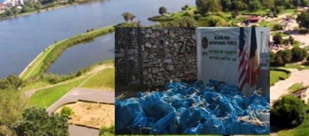 Parcul Tăbăcărie şi gunoaiele adunate de voluntari Parcul Tăbăcărie şi gunoaiele adunate de voluntari