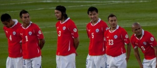 Jugadores de la Selección Chilena