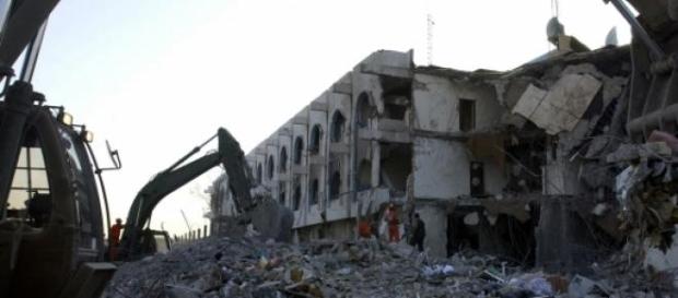 Destrucción en Bagdad, Irak. Destrucción en Bagdad, Irak.