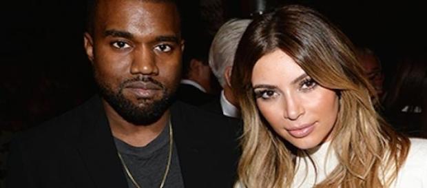 Kim Kardashian et Kanye West. Kim Kardashian et Kanye West.