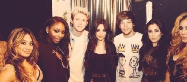 Louis e Niall dos One Direction e as Fifth Harmony Louis e Niall dos One Direction e as Fifth Harmony