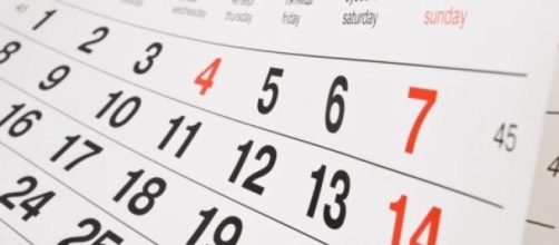 Un comune calendario con date