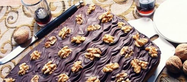 Bizcocho de chocolate y nueces Bizcocho de chocolate y nueces