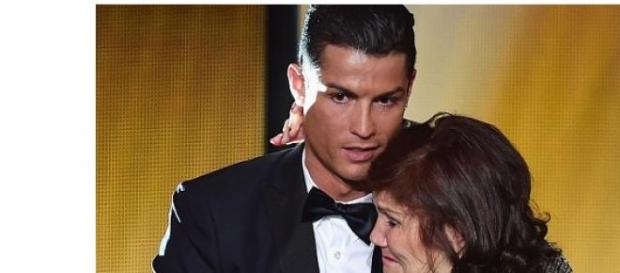 Cristiano Ronaldo z matką Cristiano Ronaldo z matką