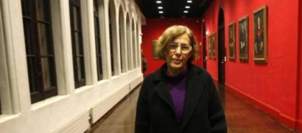 Manuela Carmena esperando a ser alcaldesa. Manuela Carmena esperando a ser alcaldesa.