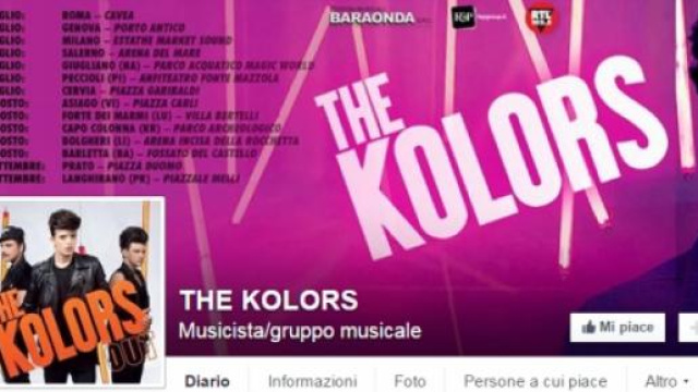 Tour estivo The Kolors. ecco le tappe