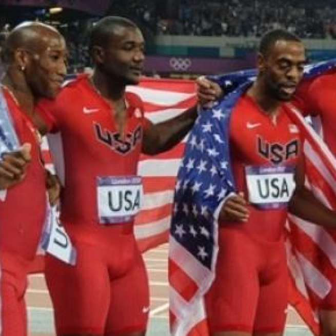 Gatlin and Gay (central two) to race Lausanne 100m