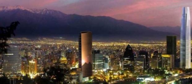 Atardecer en Santiago de Chile. Atardecer en Santiago de Chile.
