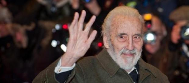 El actor Christopher Lee. El actor Christopher Lee.
