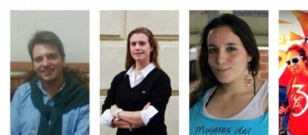 Jóvenes militantes de los distintos partidos. Jóvenes militantes de los distintos partidos.