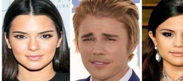 Kendall Jenner, Justin Bieber et Selena Gomez. Kendall Jenner, Justin Bieber et Selena Gomez.